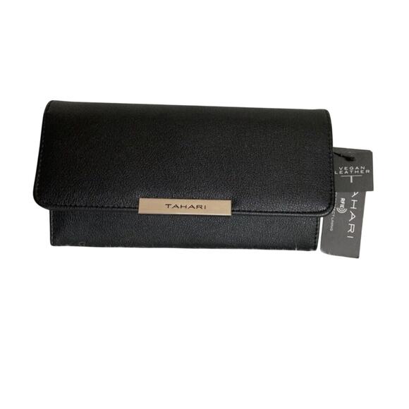 Brand New Tahari Wallet Trifold Black - Picture 1 of 4